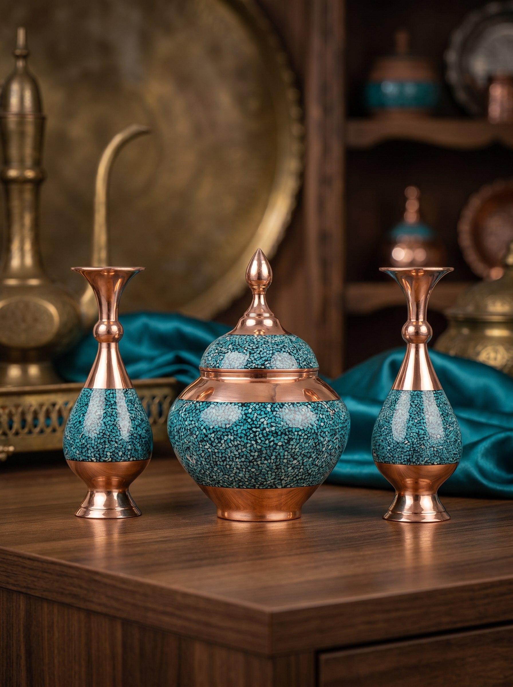 ست باکس شکلات خوری و گلدان - Image 4